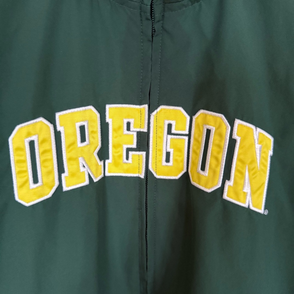 Nike Oregon Ducks Full Zip Track Jacket Green Yellow Vintage NCAA - Picture 2 of 7
